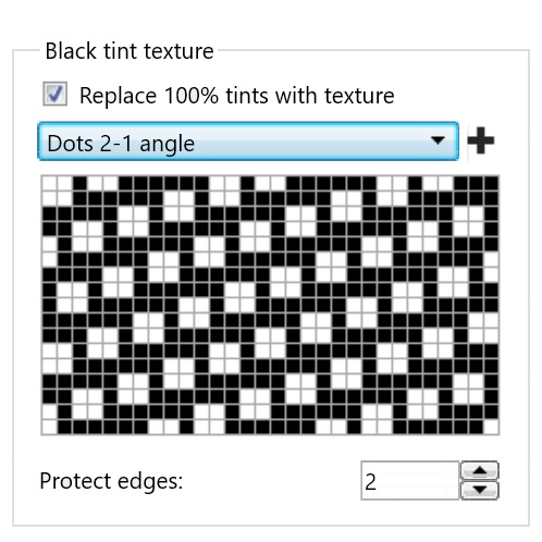 Black tint texture